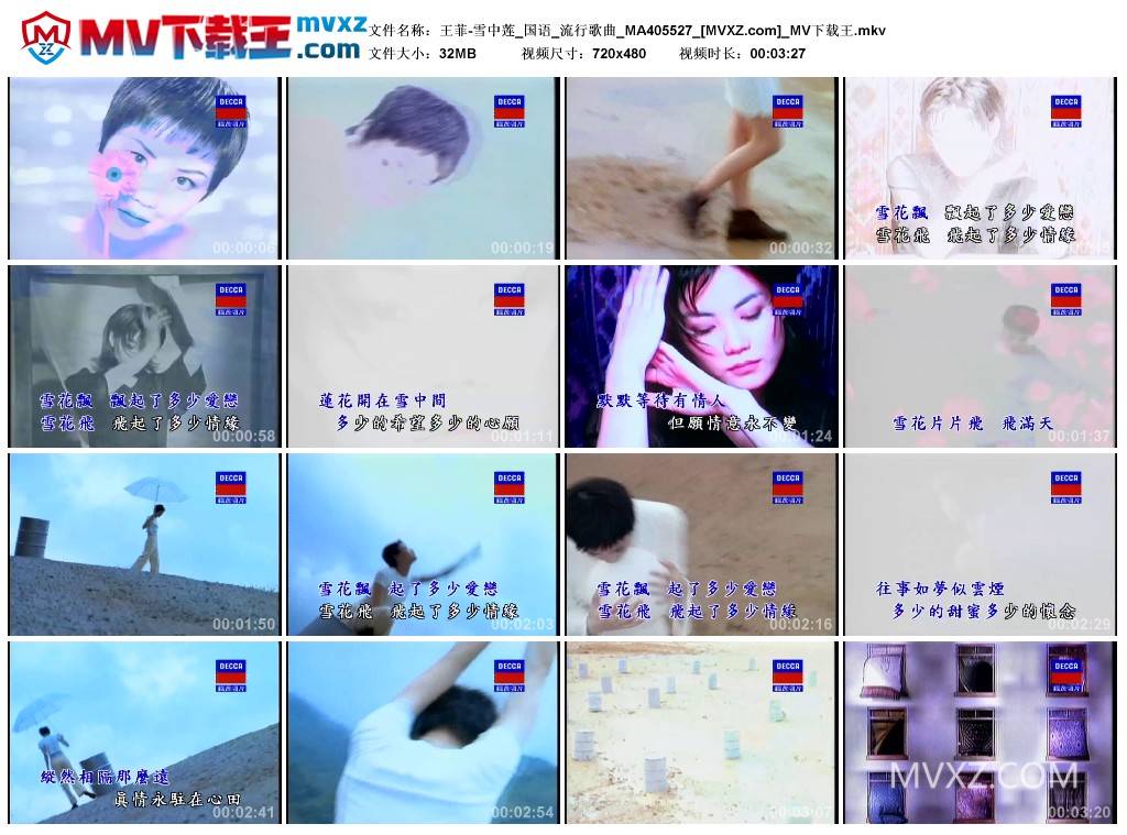 王菲-雪中莲_国语_流行歌曲_MA405527